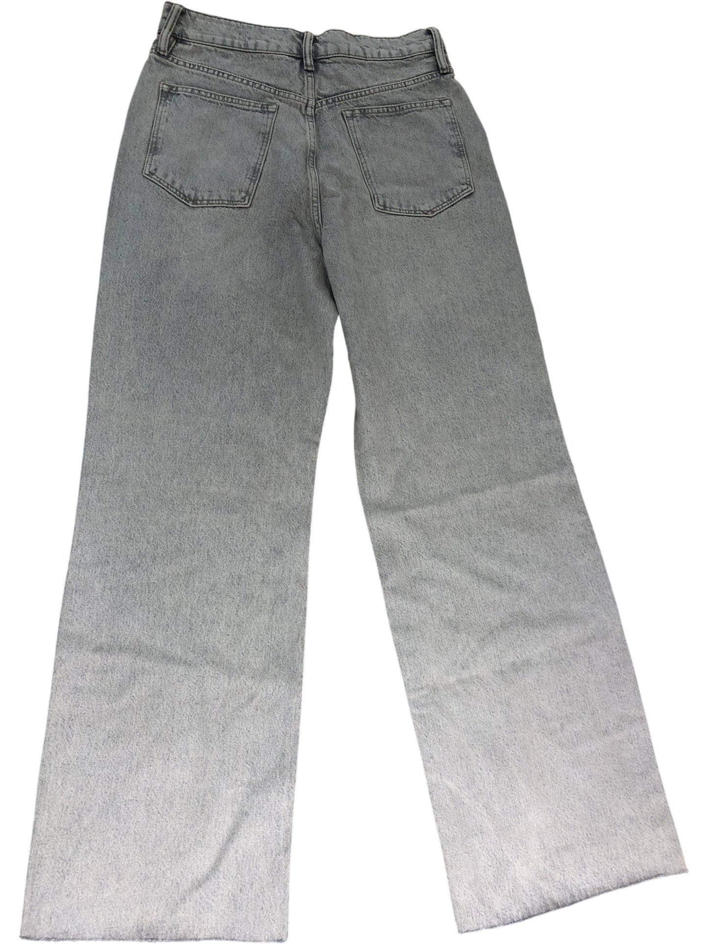 AllSaints Blake Jeans W26 Straight Leg Light Wash Cotton Grey Denim