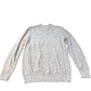 Sweater Knit Top Long Sleeve Crew Neck Pocket Popcorn Small