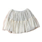 Girls Sequin Layered Skirt Age 12 Years Cream Tulle Glitter Ruffle