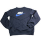 Nike Sweatshirt Boys 12-13 Years Navy Blue Logo Athletic Top