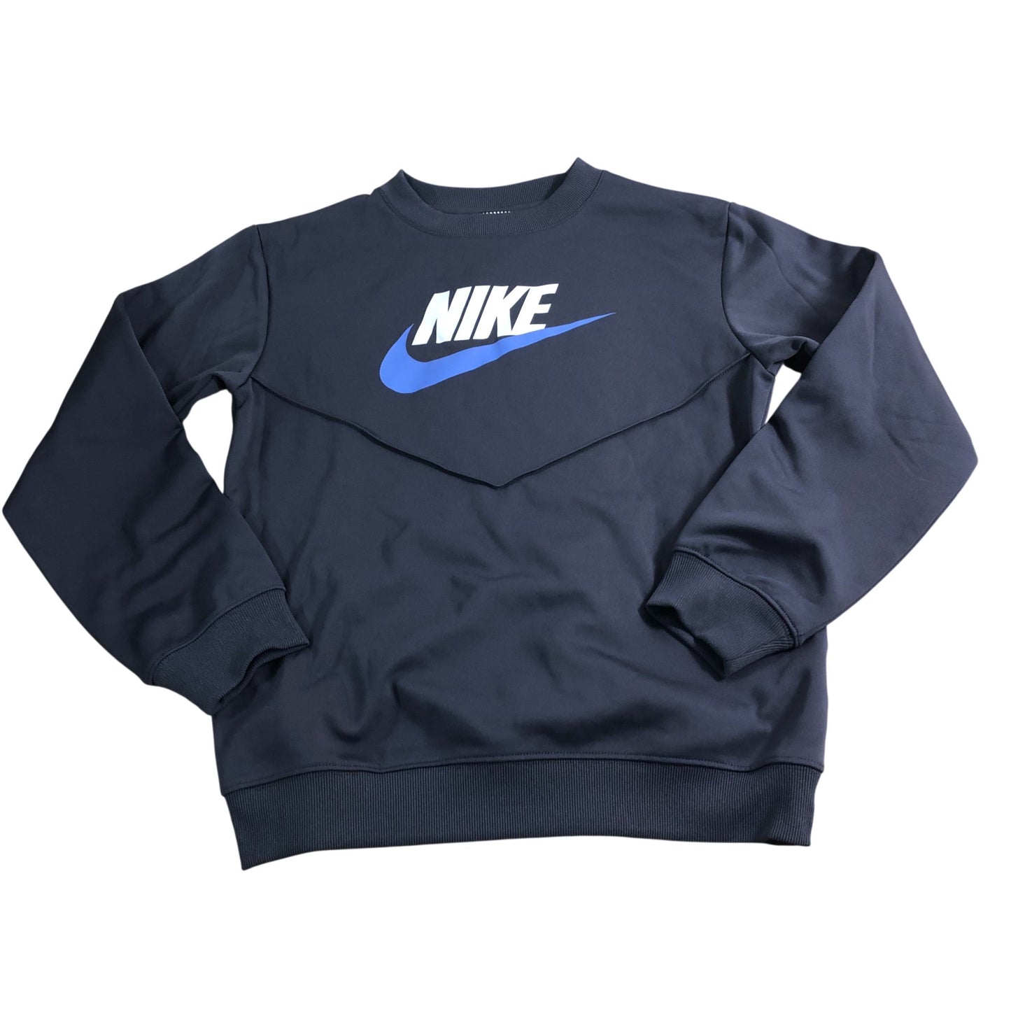 Nike Sweatshirt Boys 12-13 Years Navy Blue Logo Athletic Top