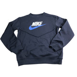 Nike Sweatshirt Boys 12-13 Years Navy Blue Logo Athletic Top