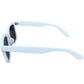 Tianyasy Square Plastic Sunglasses with Gray Lens New Unisex White Frame