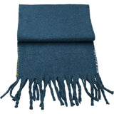 Shelly Brushed Plain Scarf Mid Blue
