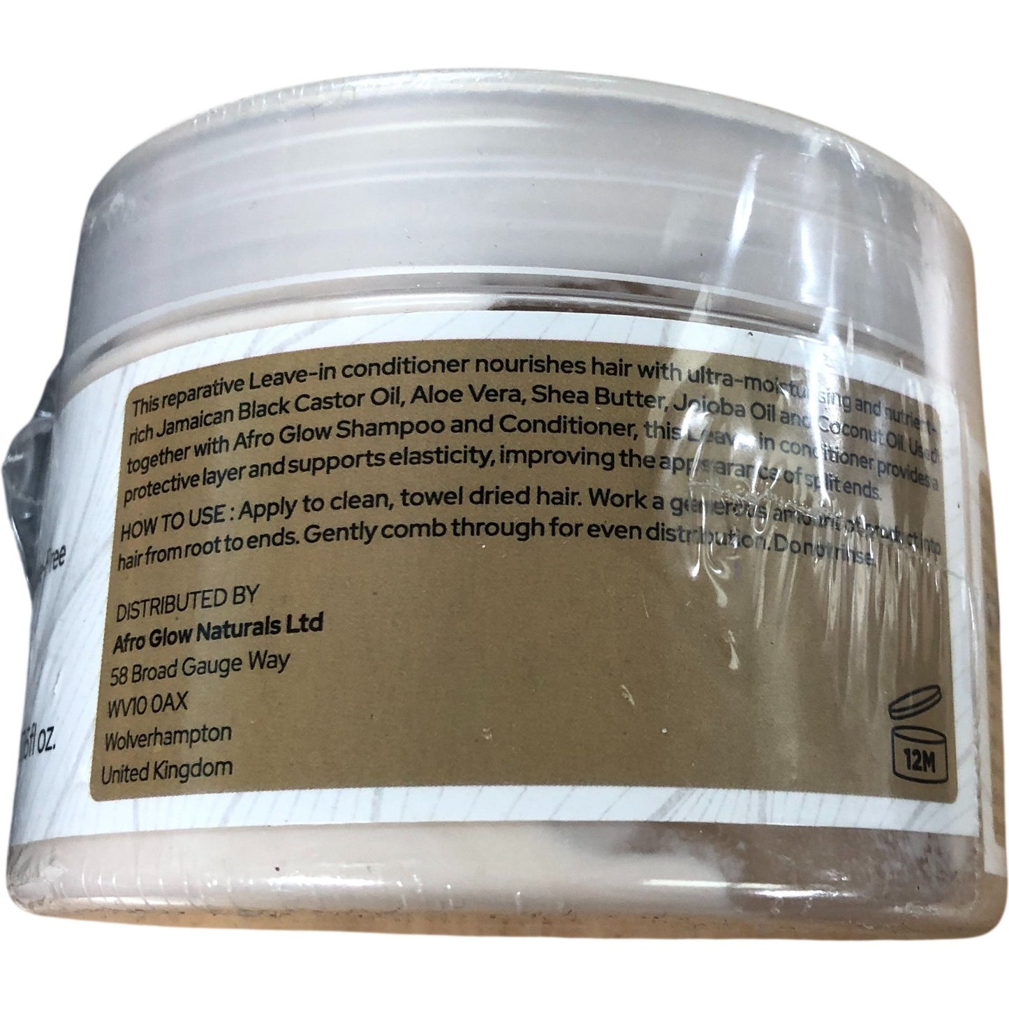 AfroGlow Natural Hair Leave-in Conditioner 300ml Jamaican Black Castor Oil