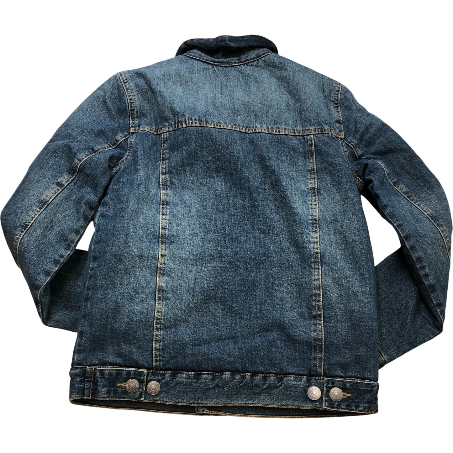 Kiabi Denim Jacket Women's Size S Sherpa Lined Casual Outerwear