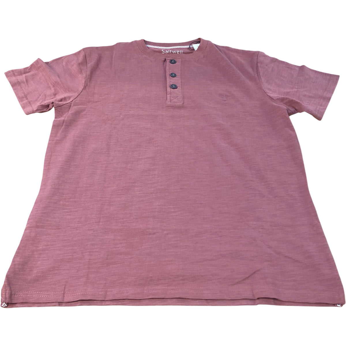 Saltwell Short Sleeve T-Shirt Size S Men's Rust Colour Cotton Top