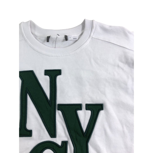 Branded White NYC Sweatshirt - Size 8-10