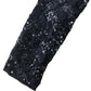 Lipsy London Black Sequin Top UK16 Women's Long Sleeve Party Wear