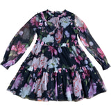 Floral Long Sleeve Dress Size 2-3 Years Girls' Bouffant Style
