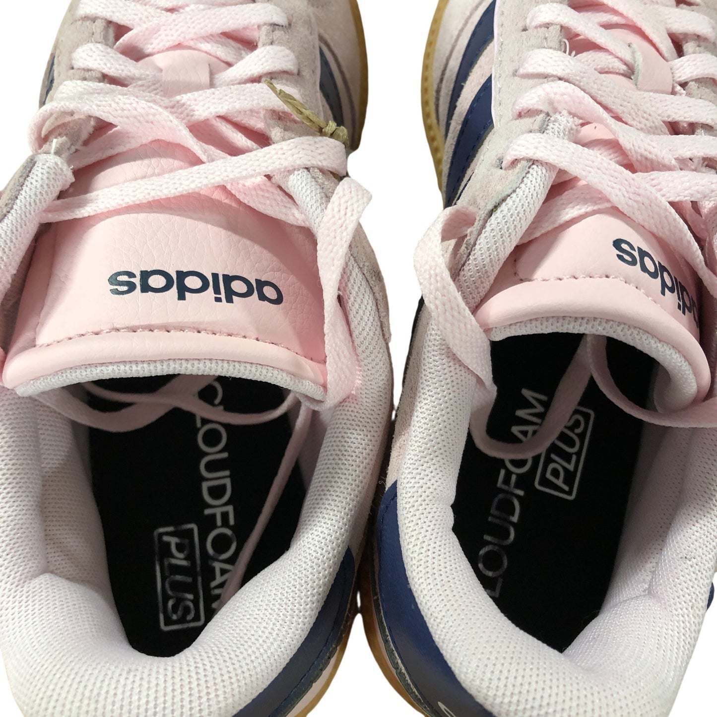 Adidas Breaknet Sleek Sneakers UK4 Women's Pink Suede Casual Trainers