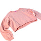 River Island Cropped Hoodie Women's Activewear Peach Colour Sweatshirt Medium