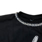River Island Black Sweatshirt With Crystal Milan Detail Size L