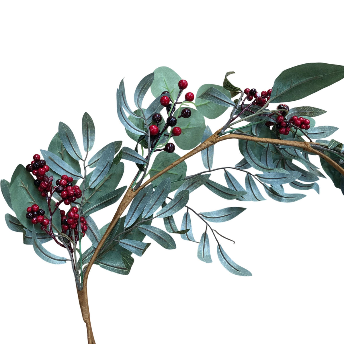 Festive Greenery & Fruit Berry Garland Decoration 8 Foot