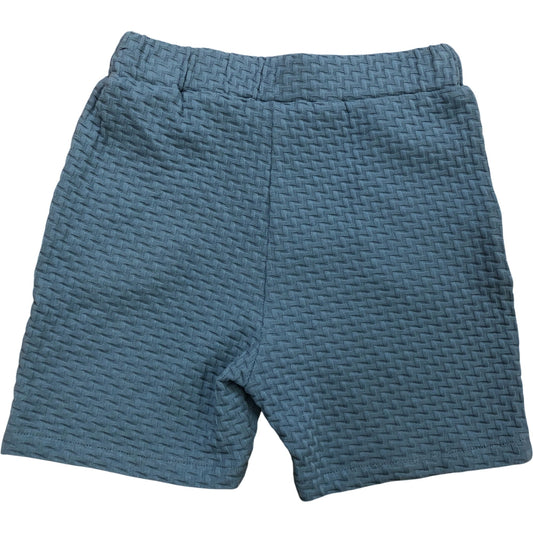 Blue Boys Shorts Size 6 Years 100% Cotton Waffle New