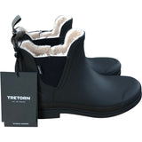 Tretorn EVA W 6.5 Women's Black Rubber Chelsea Boots Warm Lining Waterproof
