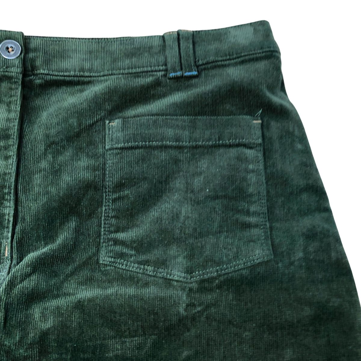 Green Corduroy Mini Skirt Size 18 Women's Casual Fashion