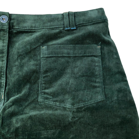 Green Corduroy Mini Skirt Size 18 Women's Casual Fashion