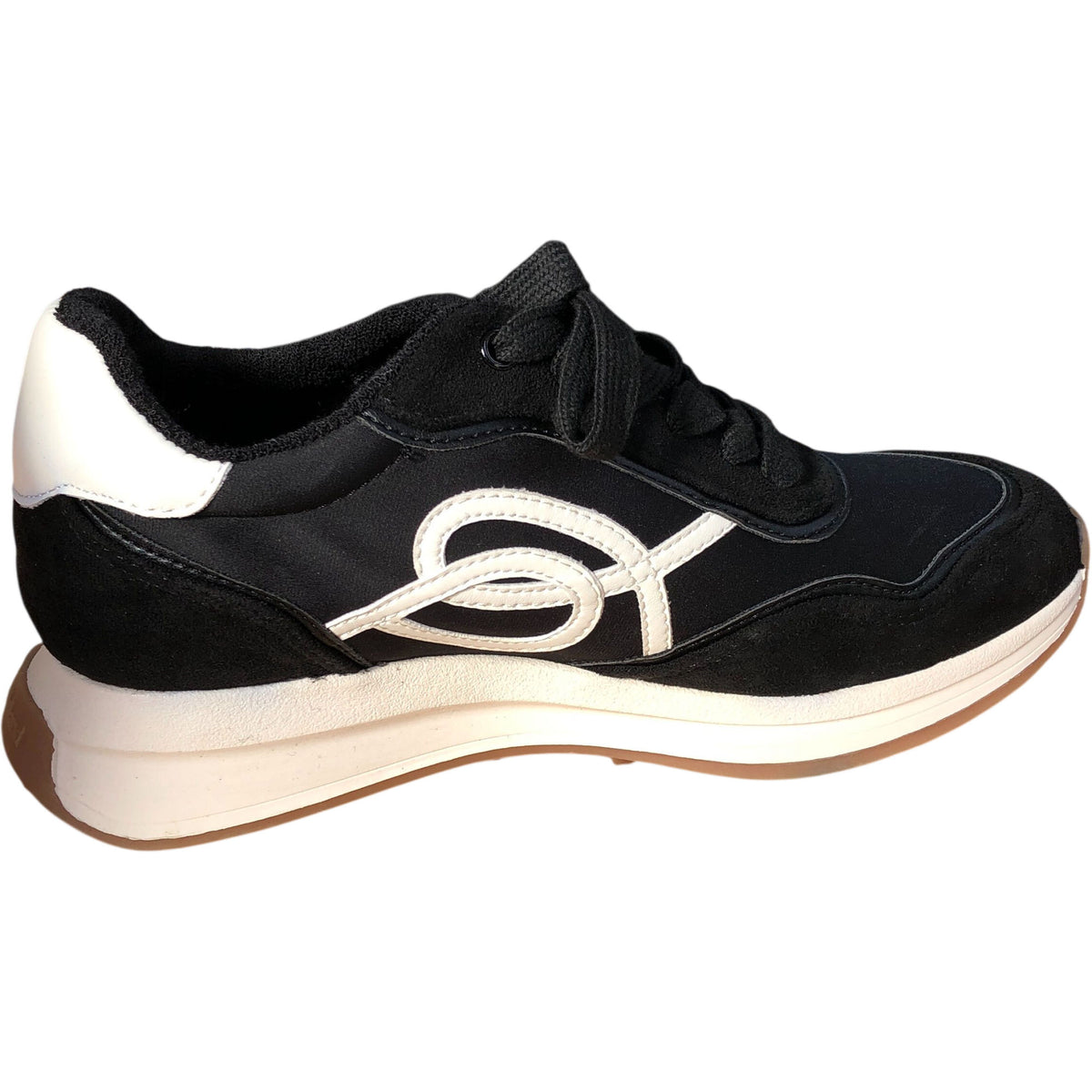River Island Women's Black Lace Up Sneakers