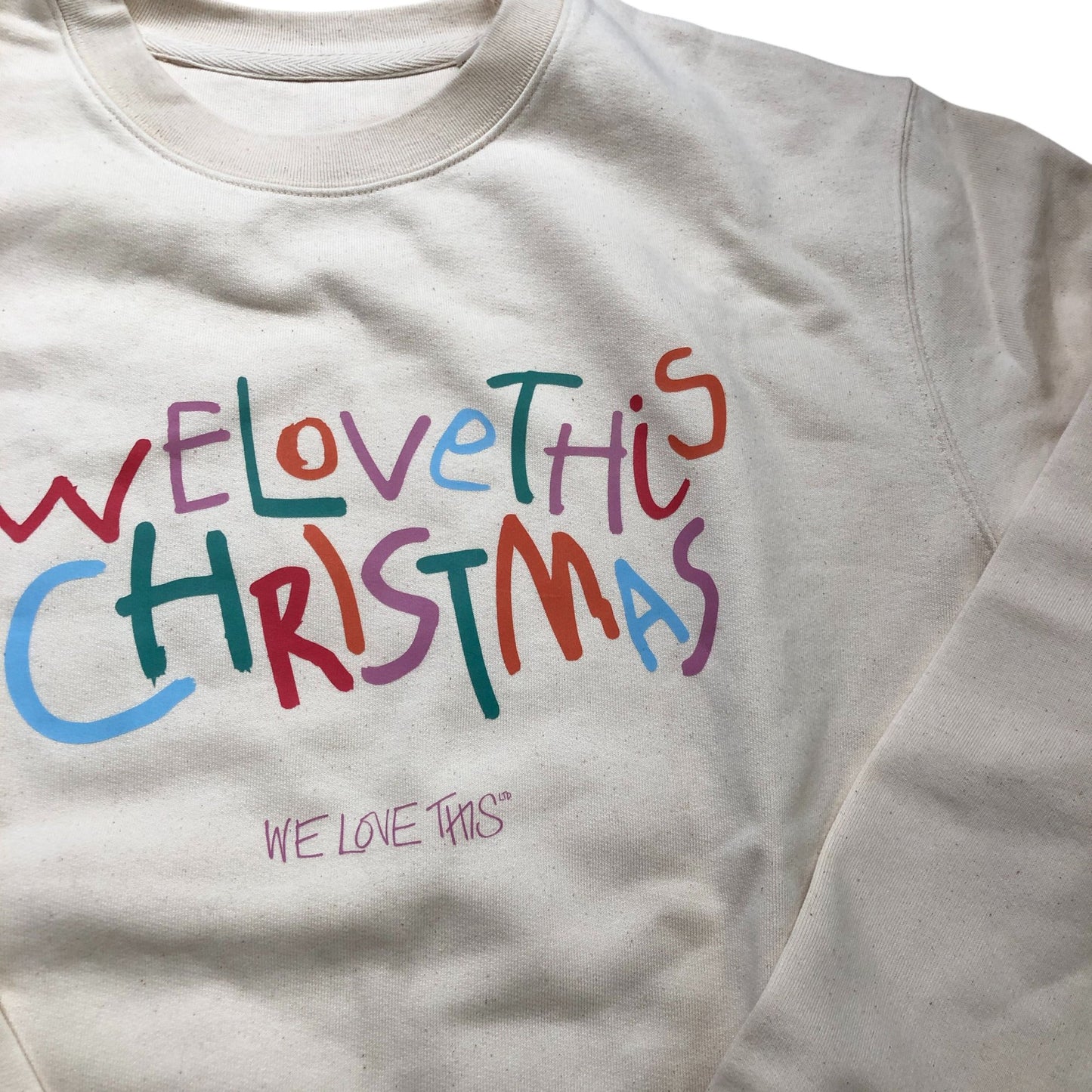 Stanley/Stella We Love This Christmas Sweatshirt Unisex XXL Cream Organic Cotton