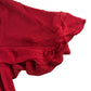 River Island UK12 Red Flowy Blouse Women's Polyester Oversized Top