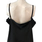 River Island Black Camisole Top UK18 Women's Scallop Hem Sleeveless Fashion