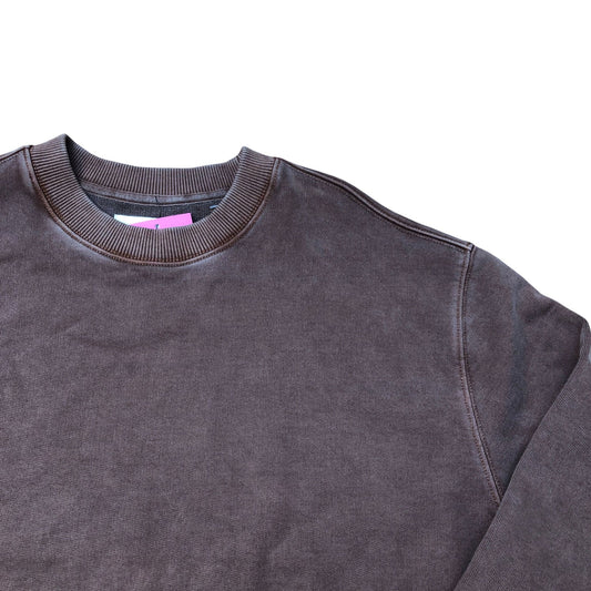 Brown Crew Neck Sweatshirt Size M