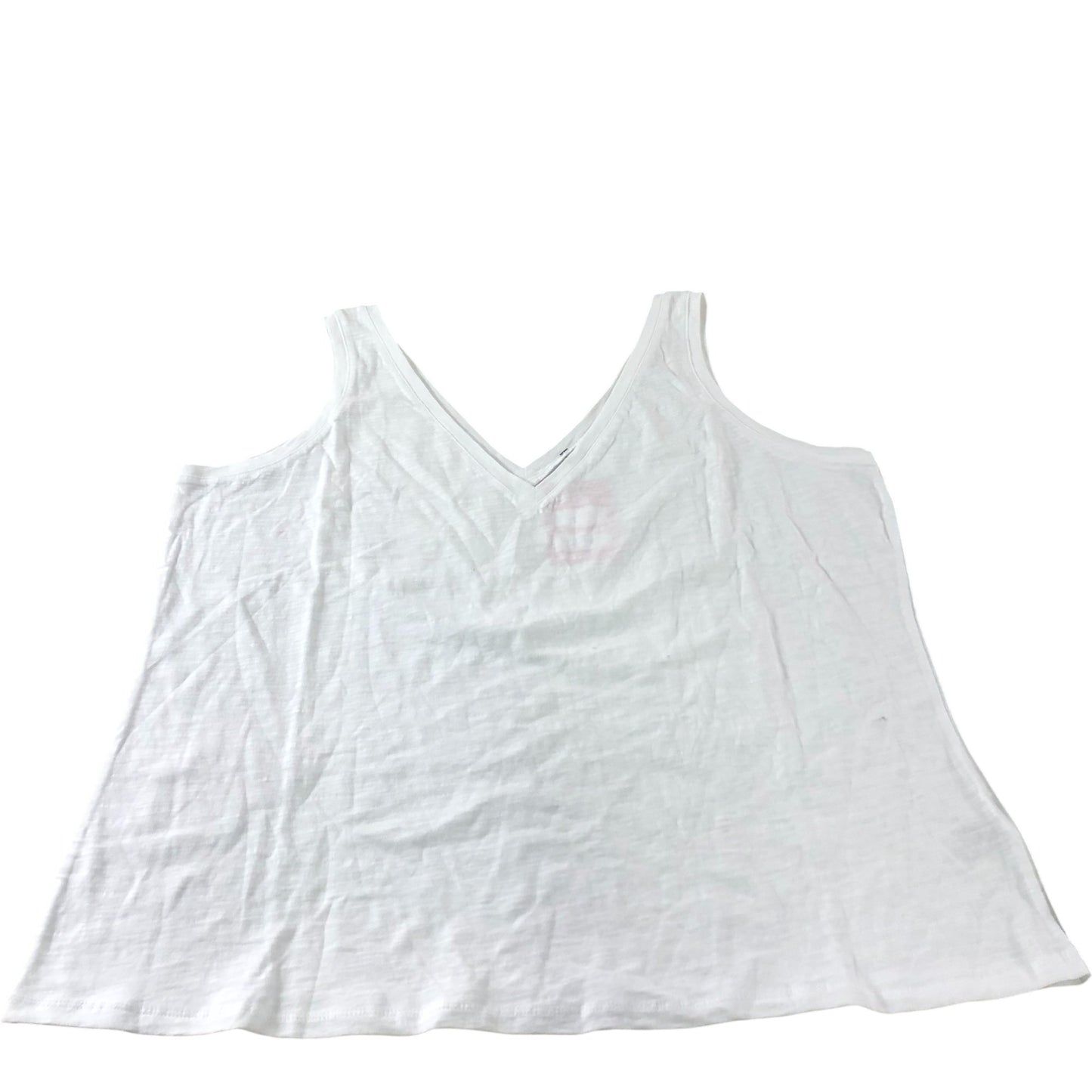 Boden White V Neck Vest Top - Size 18