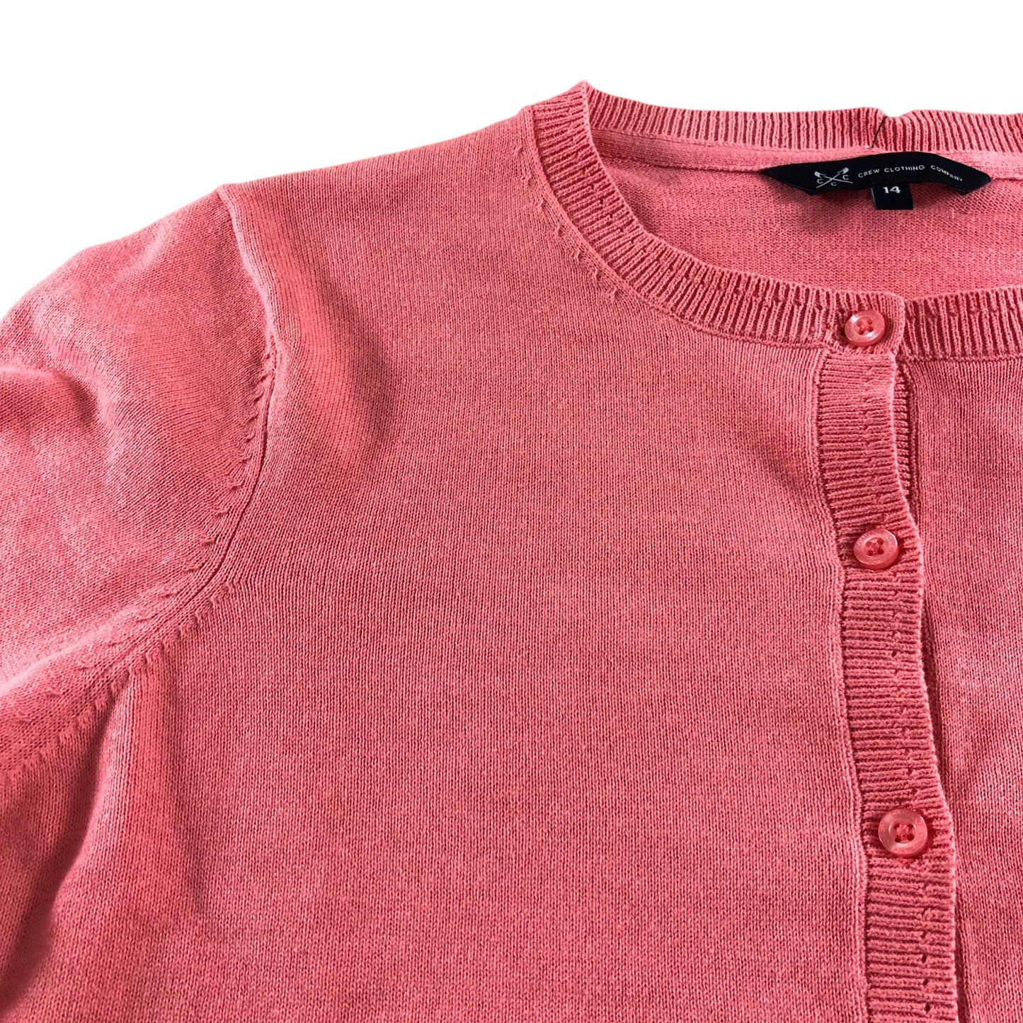 Crew Clothing Company Women's Cardigan Size 14 Pink