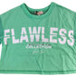 RIVER ISLAND Flawless Collection Crop Top UK 5-6 Years Girls Green Short Sleeve