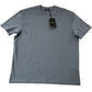 Massimo Dutti Men's T-Shirt Size L Blue Cotton Classic Fit Short Sleeve