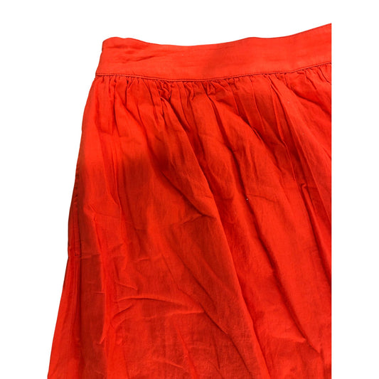 River Island Women's UK6 Red Boho Maxi Skirt with Embroidery