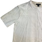 River Island Short Sleeve T-Shirt UK S Men's Cream Knitted Cotton Top