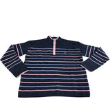 Crew Clothing Company Zip Neck Sweater UK10 Women's Striped Knit Top