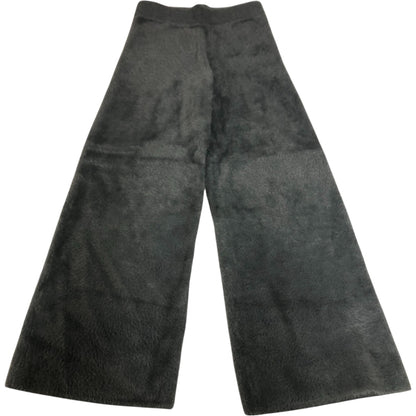 River Island Lounge Fleece Wide Leg Trousers Women's Grey Soft Material