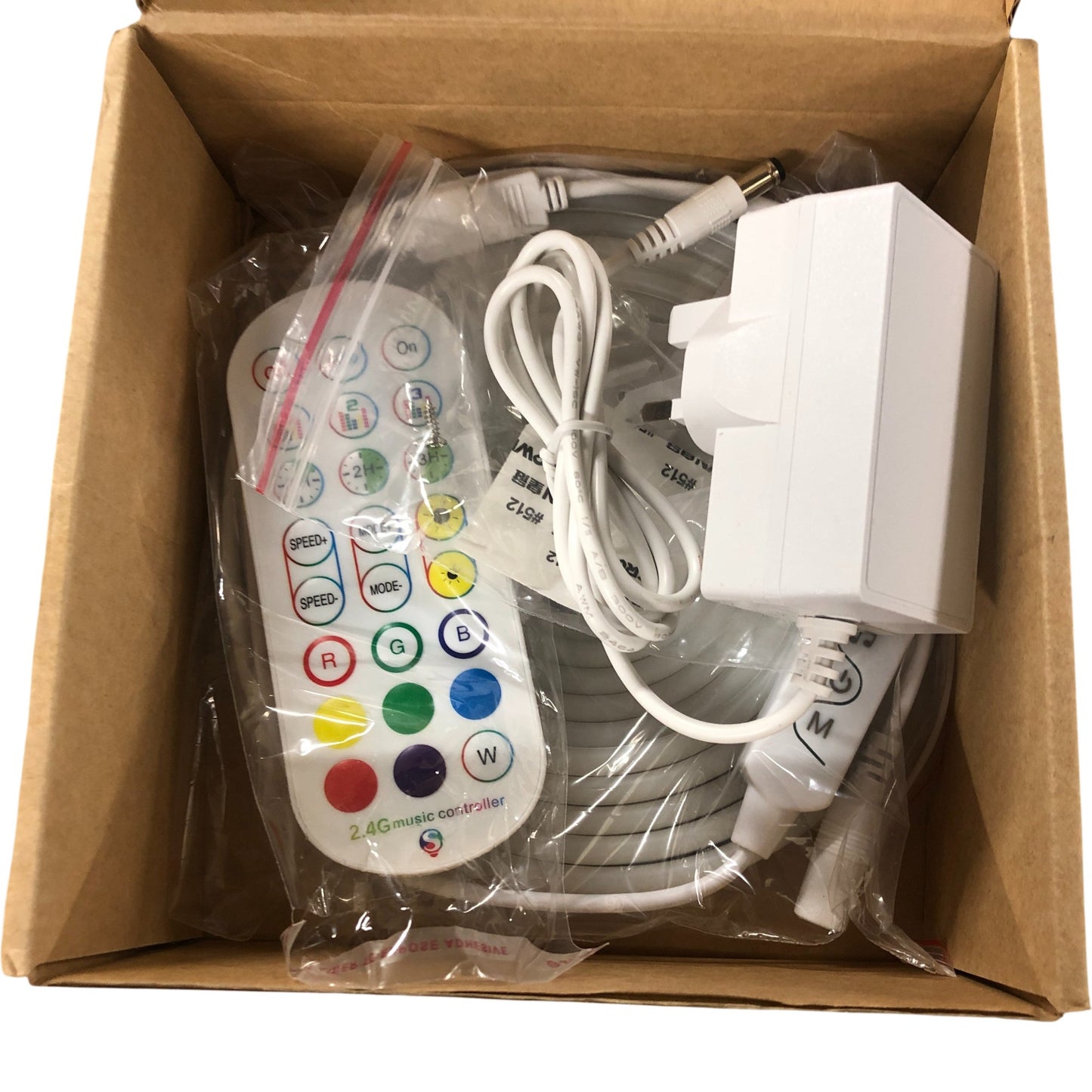 HOUHUI RGB LED Neon Rope Lights Multi Colour With Remote Control New