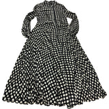 Floral Dress UK6 Women's Long Sleeve Button Down Trendy Black