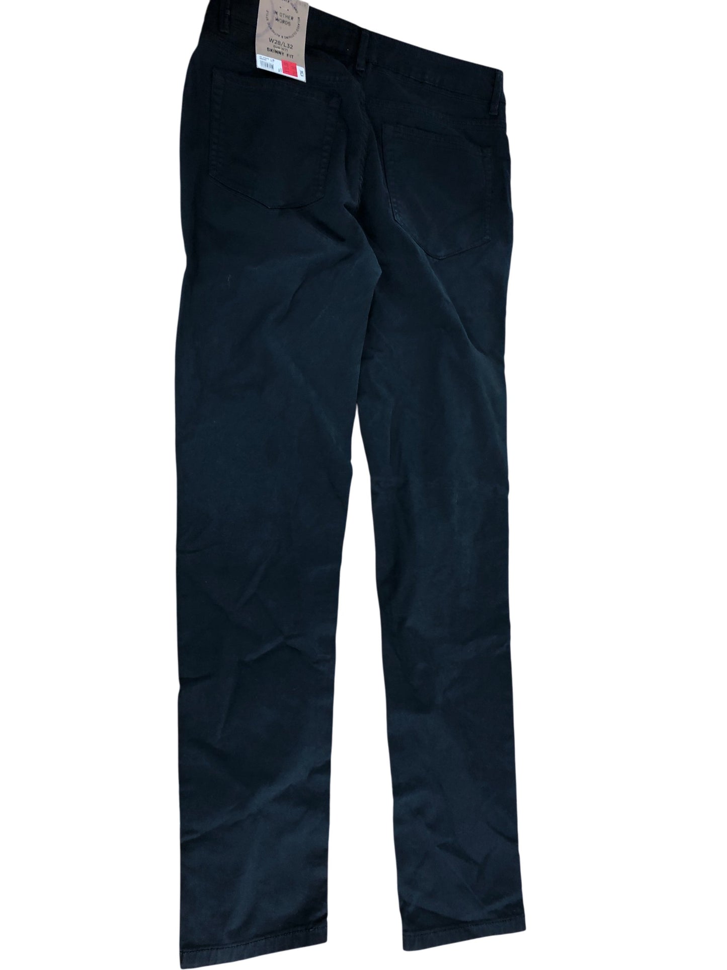 River Island W28 L32 Skinny Fit Navy Trousers Men's Casual Style Comfortable