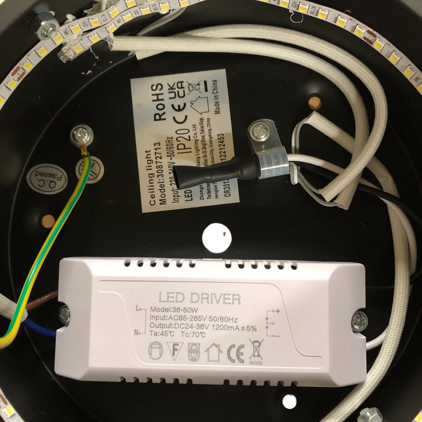 LED Ceiling Lamp Model 30872713 Modern Design Round Light Fixture