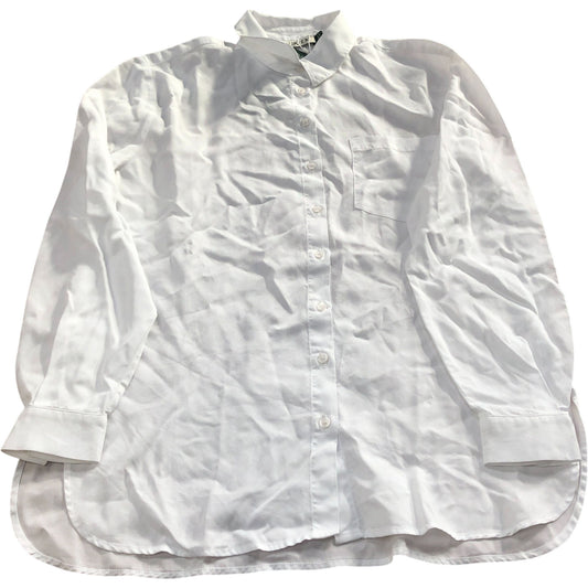 Baukjen White Shirt Size UK6 Women's Tencel Relaxed Fit Long Sleeves