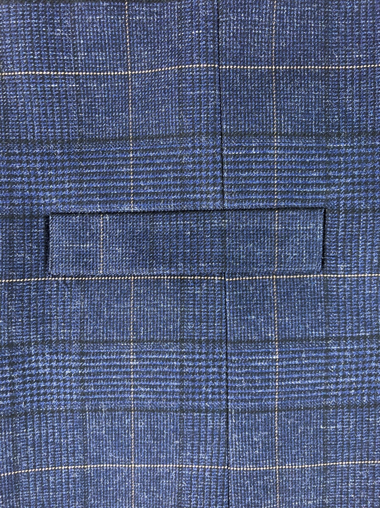 Moss London Men's Navy Check Waistcoat Size UK 38R Stylish Formal Vest