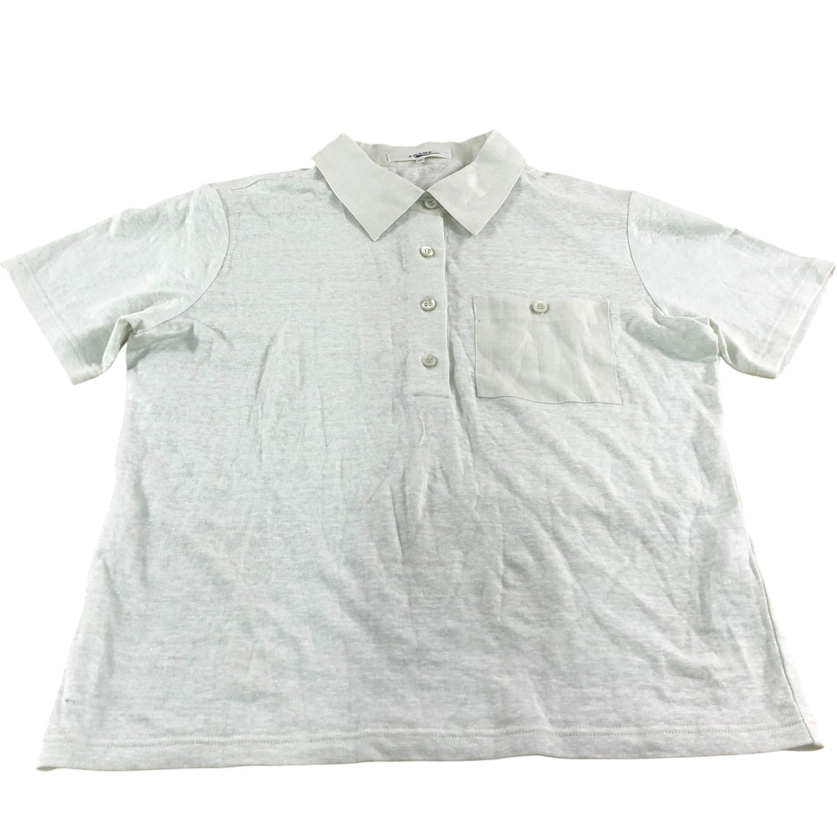Frame Stone Polo Shirt Size M 10 Light Green Casual Short Sleeve