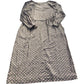 Long Sleeve Dress Size UK Size 10 Women's Floral V Neck Olive Green