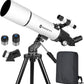 EACONN Refractor Telescope Portable 70mm with Accessories Tripod Carry Bag