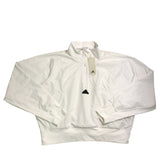 Adidas W Z.N.E Wvn Qz Women's Medium White Zip Sweatshirt Activewear