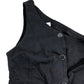 River Island Black Denim Button Front Crop Top UK14 Women's Stylish One Shoulder
