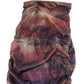 River Island Layered Midi Dress UK6 Women's Purple Burgundy Metallic Detail