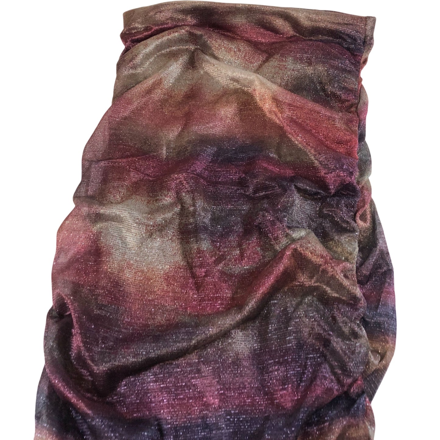River Island Layered Midi Dress UK6 Women's Purple Burgundy Metallic Detail