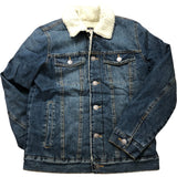 Kiabi Denim Jacket Women's Size S Sherpa Lined Casual Outerwear