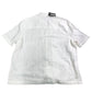 River Island White Short Sleeve Shirt Men's Casual Button Up Cotton Size XL